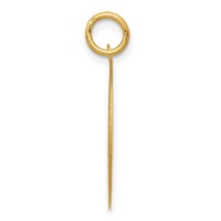 14K Yellow Gold Shetland SHEEP20mm Engravable Disc Dog Charm view 2