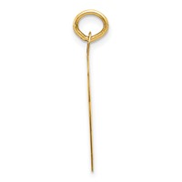14K Yellow Gold Swimming 19mm Engravable Disc Charm view 2