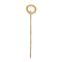 14K Yellow Gold Wedding Bells 23mm Engravable Disc Charm view 2