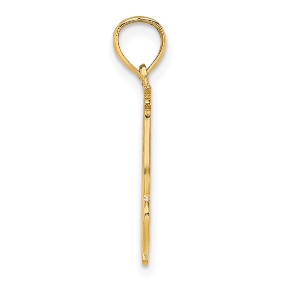 14K I LOVE YOU Script Charm