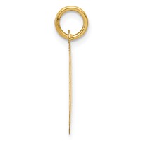 14K Yellow Gold I Love You More Than Yesterday Less Than Tomorrow Engravable Charm view 2