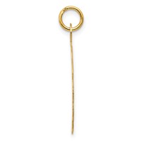 14K Yellow Gold a Date to Remember 23mm Engravable Disc Charm view 2