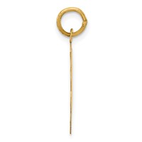 14K Yellow Gold a Date to Remember 18mm Engravable Disc Charm view 2