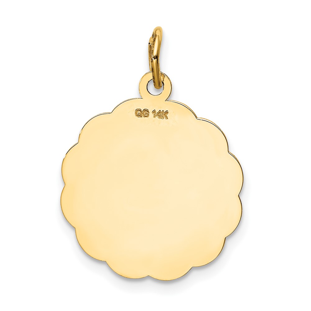 14K A DATE TO REMEMBER Disc Charm (XAC565)