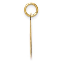 14K Yellow Gold Happy Anniversary Charm with Banner 16mm Engravable Disc view 2