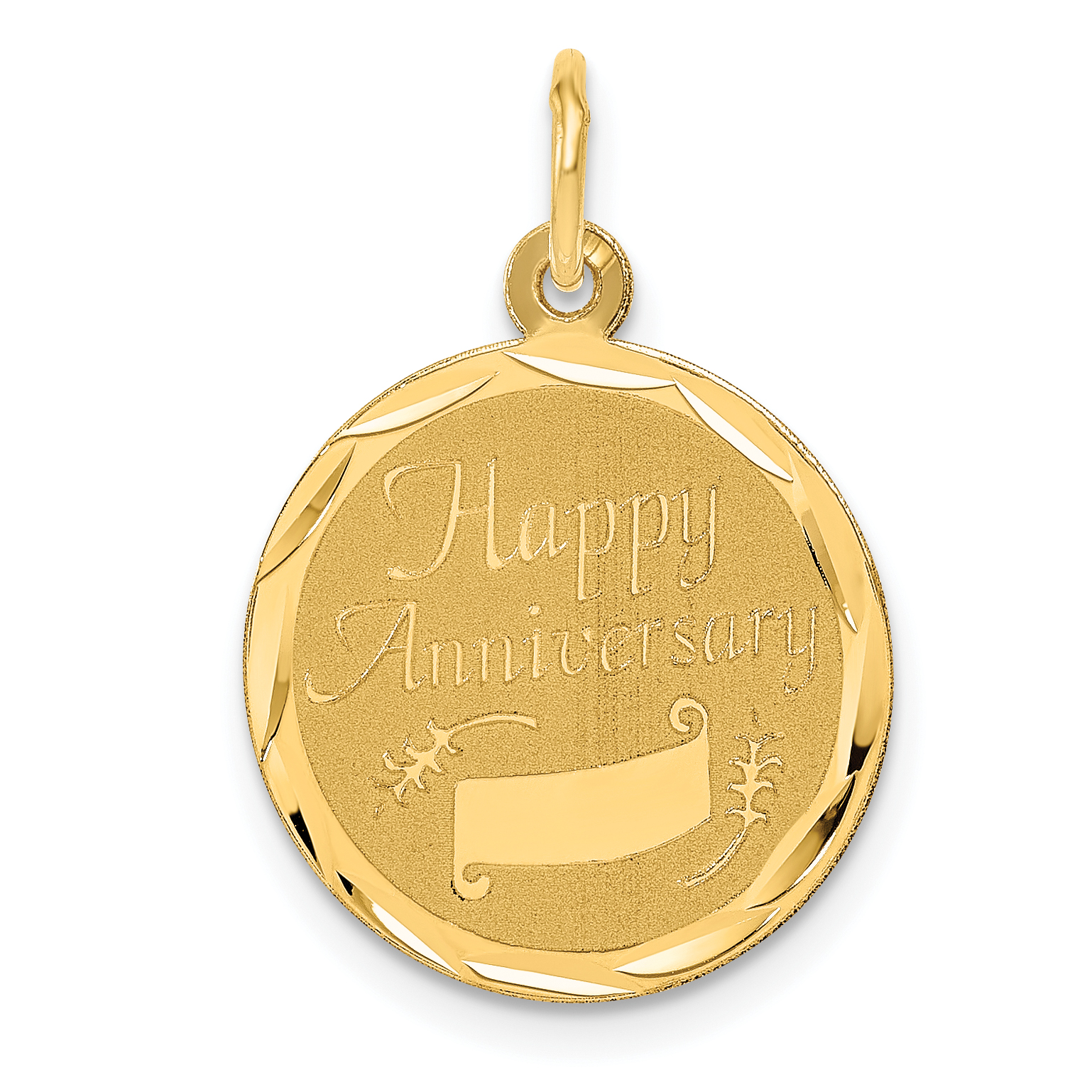 14K HAPPY ANNIVERSARY Charm (XAC570)
