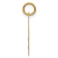 14K Yellow Gold 10th Anniversary 16mm Engravable Disc Charm view 2