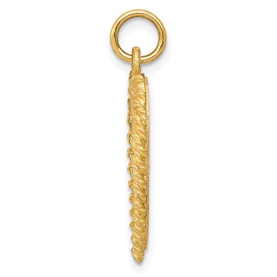 Gold Happy 50th Anniversary Charm