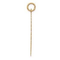 14K Yellow Gold 50th Anniversary 29mm Engravable Disc Charm view 2