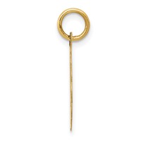 14K Yellow Gold #1 Grandpa 16mm Engravable Disc Charm view 2