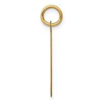 14K Yellow Gold #1 Dad 19mm Engravable Disc Charm view 2