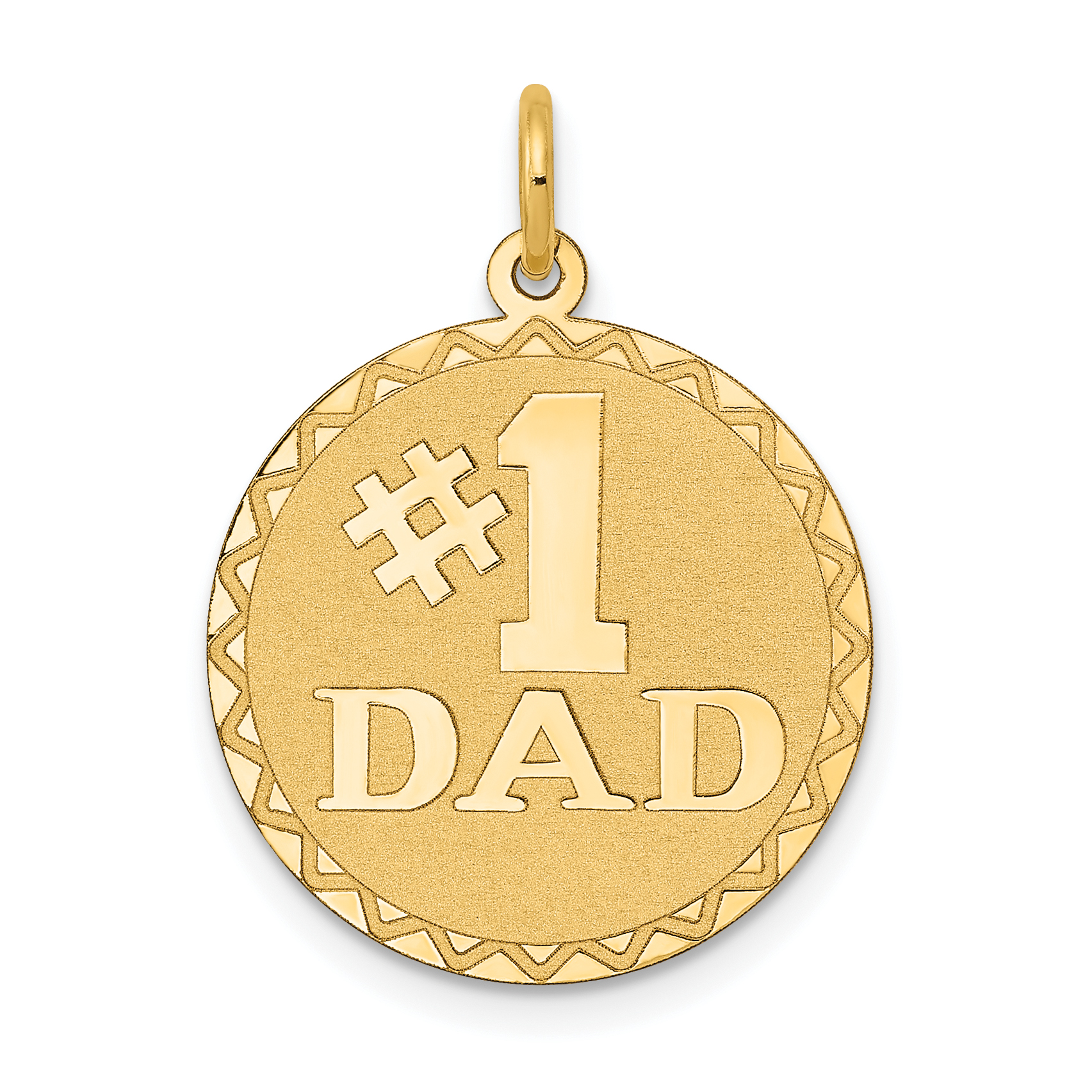 14K #1 DAD Charm (XAC623)