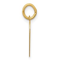 14K Yellow Gold Special Sister 12mm Engravable Heart Charm view 2