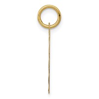 14K Yellow Gold #1 Godmother 16mm Engravable Disc Charm view 2
