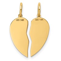 14K Yellow Gold 2-piece Best Friend Charm view 4