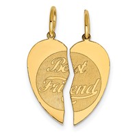 14K Yellow Gold 2-piece Best Friend Charm view 1