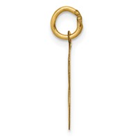 14K Yellow Gold Graduation Day Scalloped Edge Charm view 2