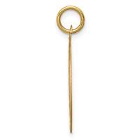 14K Yellow Gold Happy Graduation Day Engravable Disc Charm view 2
