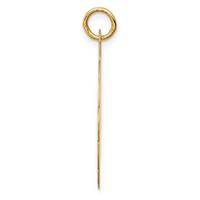 14K Yellow Gold Graduation Day Charm with Diploma Engravable Disc view 2