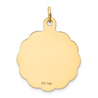 14K Yellow Gold Graduation Day Charm with Diploma Engravable Disc view 4