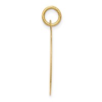 14K Yellow Gold Polished and Satin Solid MY Confirmation Pendant with Dove Round Disc view 2