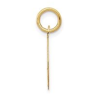 14K Yellow Gold Sweet 16 Engravable 12mm Disc Charm view 2