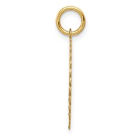 14K Yellow Gold Sweet 16 Engravable 18mm Disc Charm view 2