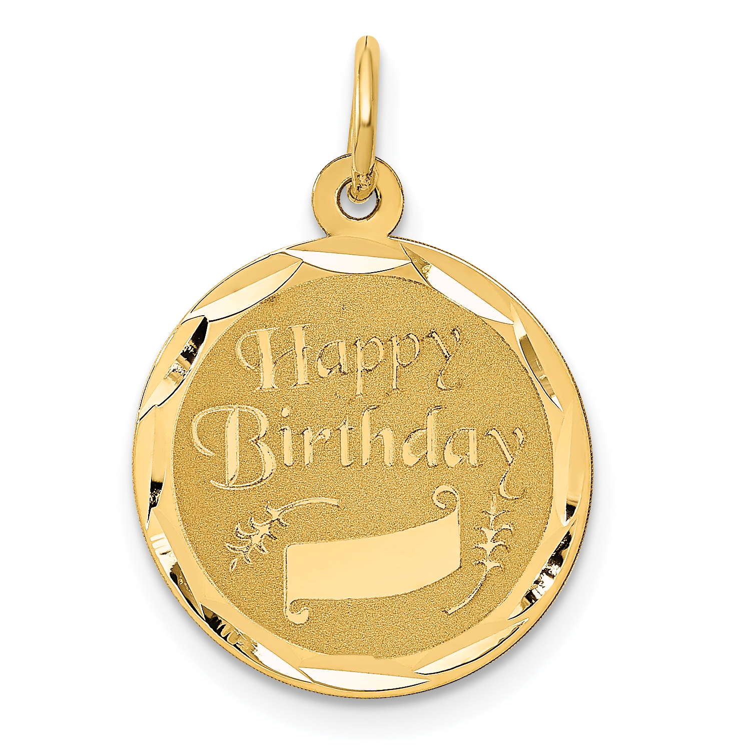 14K HAPPY BIRTHDAY Charm (XAC759)
