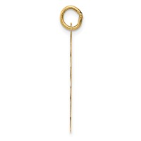 14K Yellow Gold Happy Birthday 22mm Engravable Disc Charm view 2