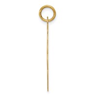 14K Yellow Gold Happy Birthday 22mm Engravable Disc Charm view 2