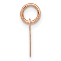 14K Rose Gold Polished Engravable 9mm Heart Disc Pendant view 2
