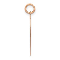 14K Rose Gold Polished Engravable 19mm Heart Disc Pendant view 2