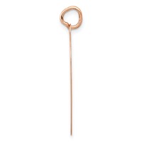 14K Rose Gold Polished Engravable 25mm Heart Disc Pendant view 2