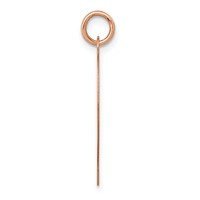 14K Rose Gold Polished Engravable 24mm Heart Disc Pendant view 2