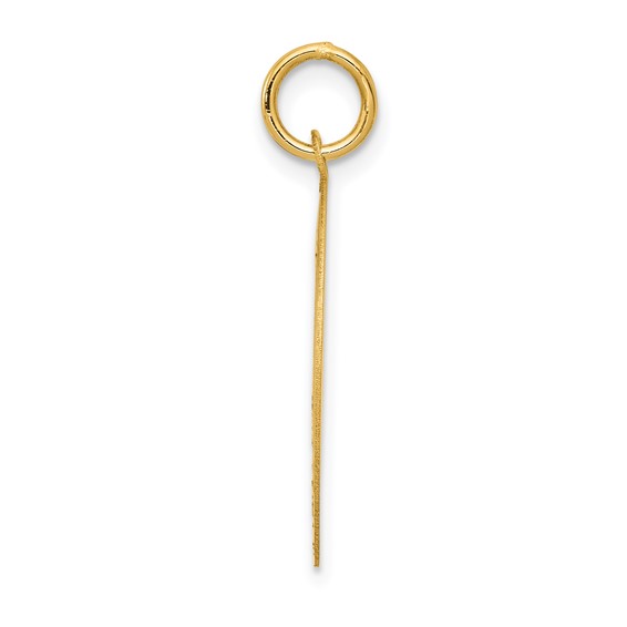 14k PUG 20mm Engravable Disc Dog Charm