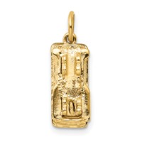 14K Yellow Gold Trolley Charm view 4