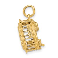 14K Yellow Gold Trolley Charm view 1