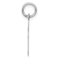 14K White Gold Polished Musical Note Charm view 2