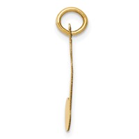14K Yellow Gold Polished Musical Note Charm view 2