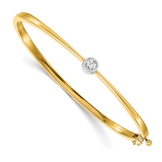 14k Two-tone Moissanite Bracelet