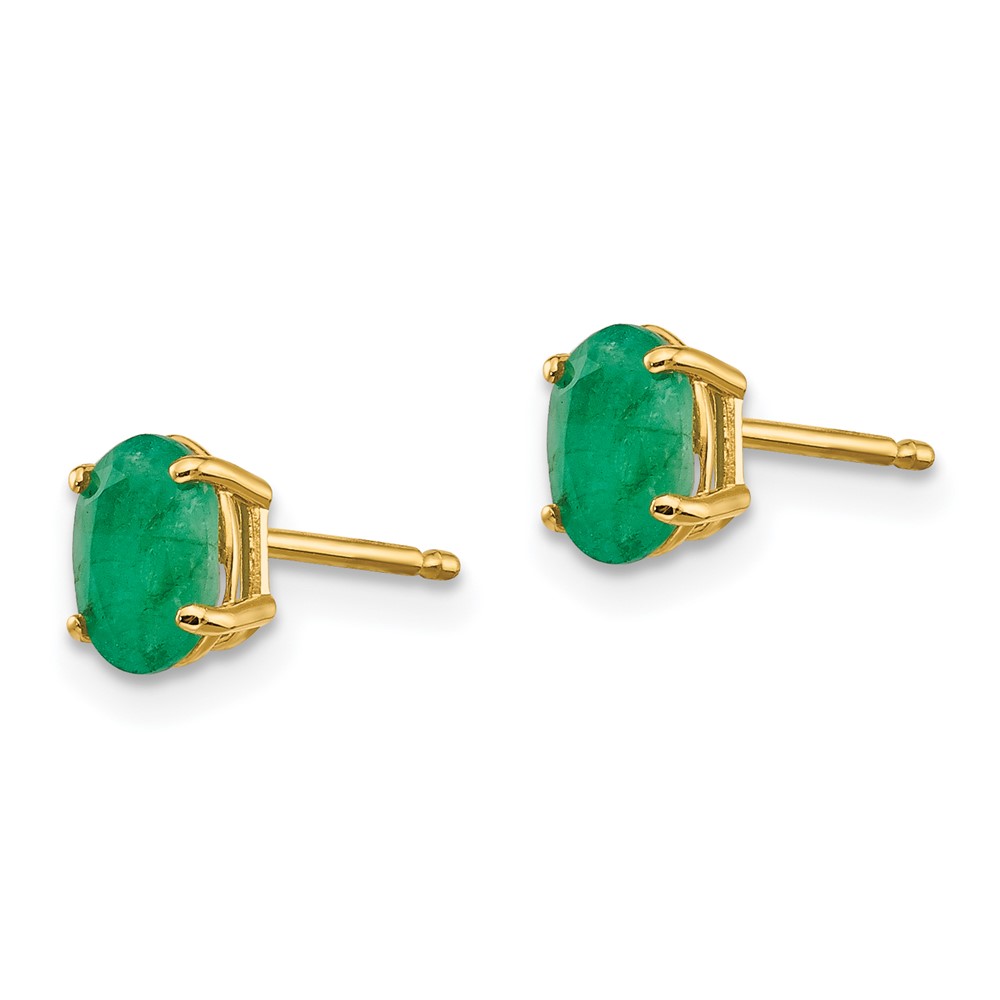 14k Emerald Earrings - May (XBE17)