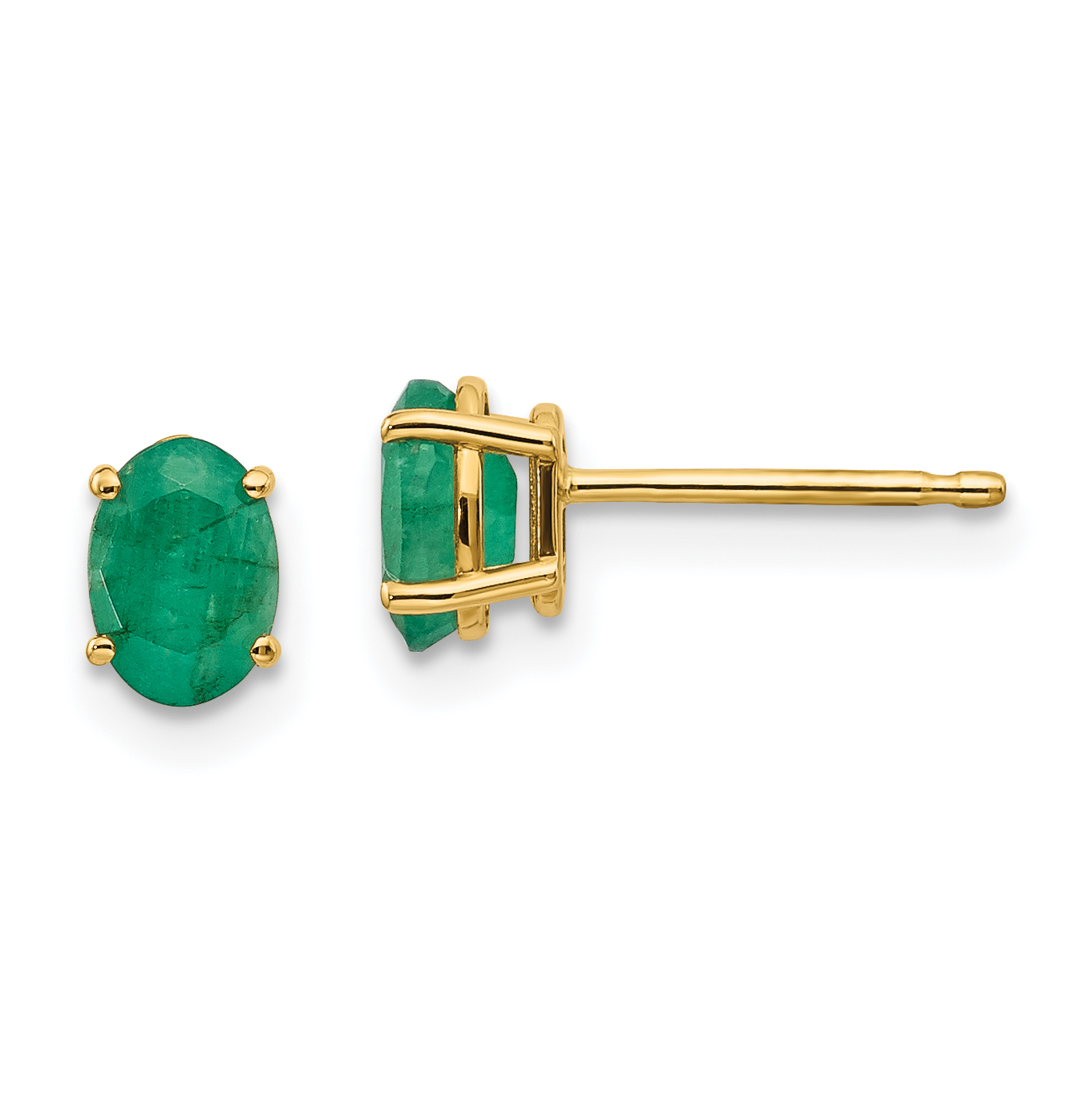 14k Emerald Earrings - May (XBE17)