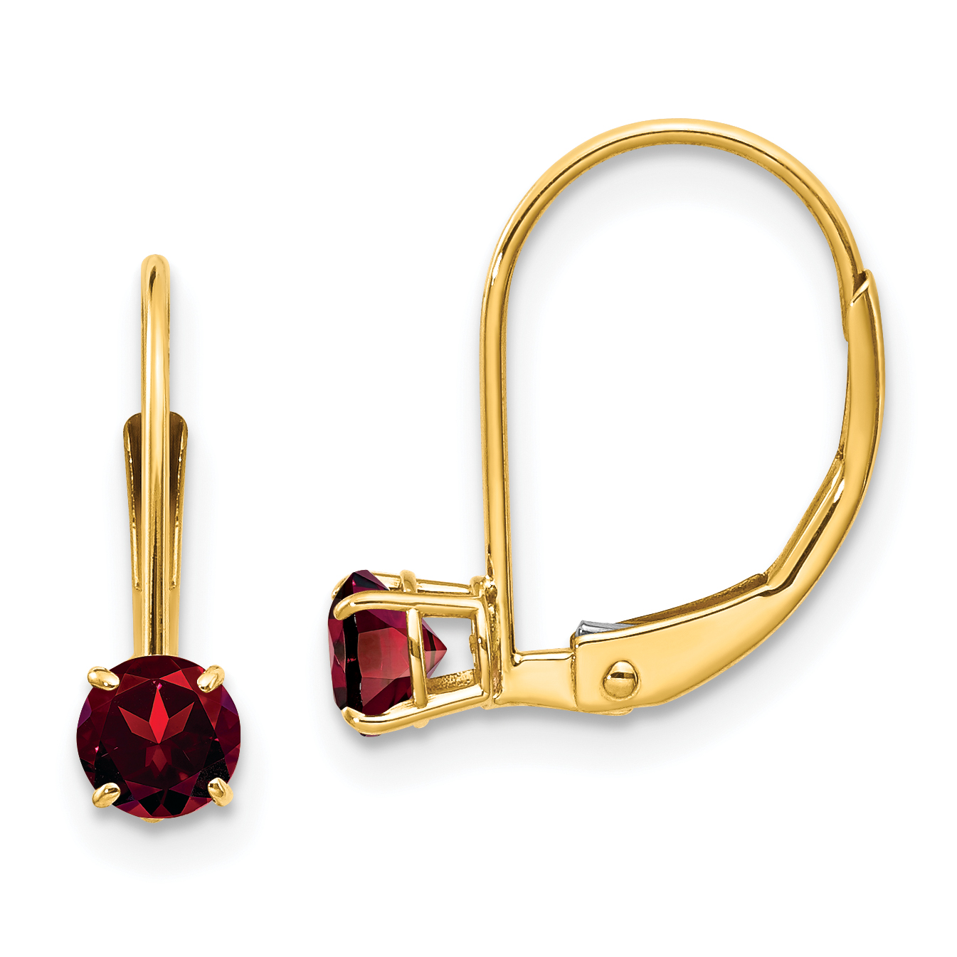 14k Garnet Earrings - January (XBE73)