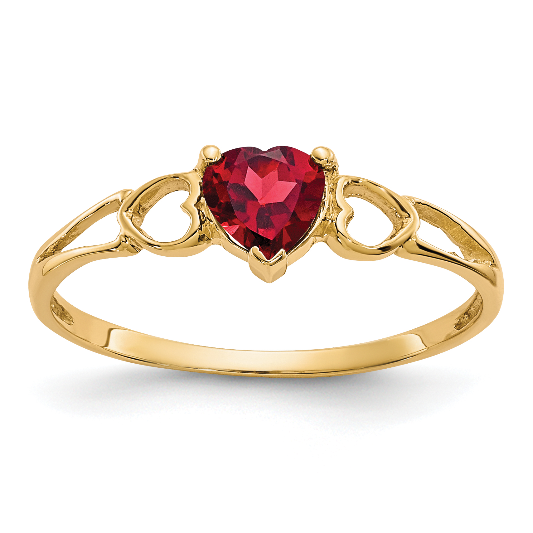 14k Garnet Birthstone Ring (XBR154)