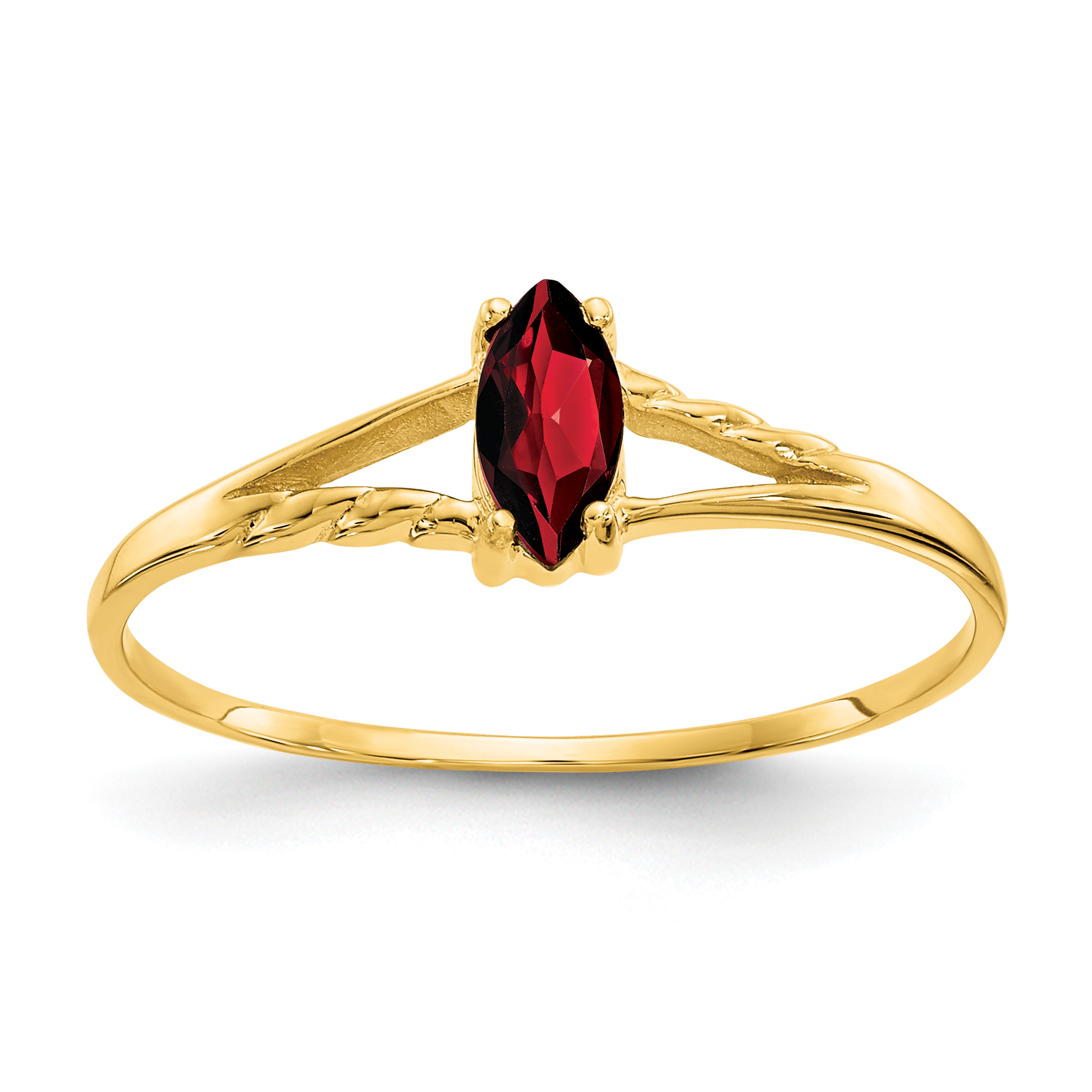 14k Garnet Birthstone Ring (XBR178)