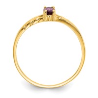 14K Yellow Gold 6x 3 Marquise Rhodolite Garnet Birthstone Ring view 2