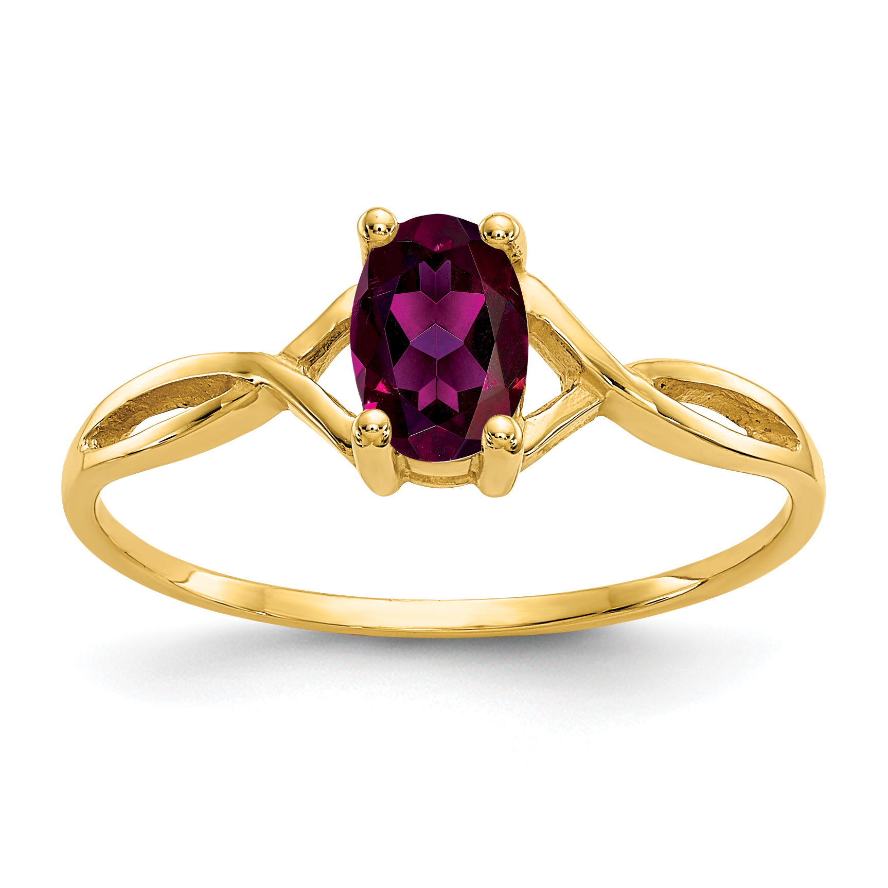 14k Rhodolite Garnet Birthstone Ring (XBR231)