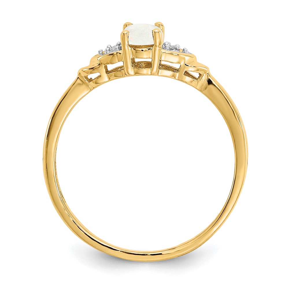 14k Opal and Diamond Ring (XBS283)