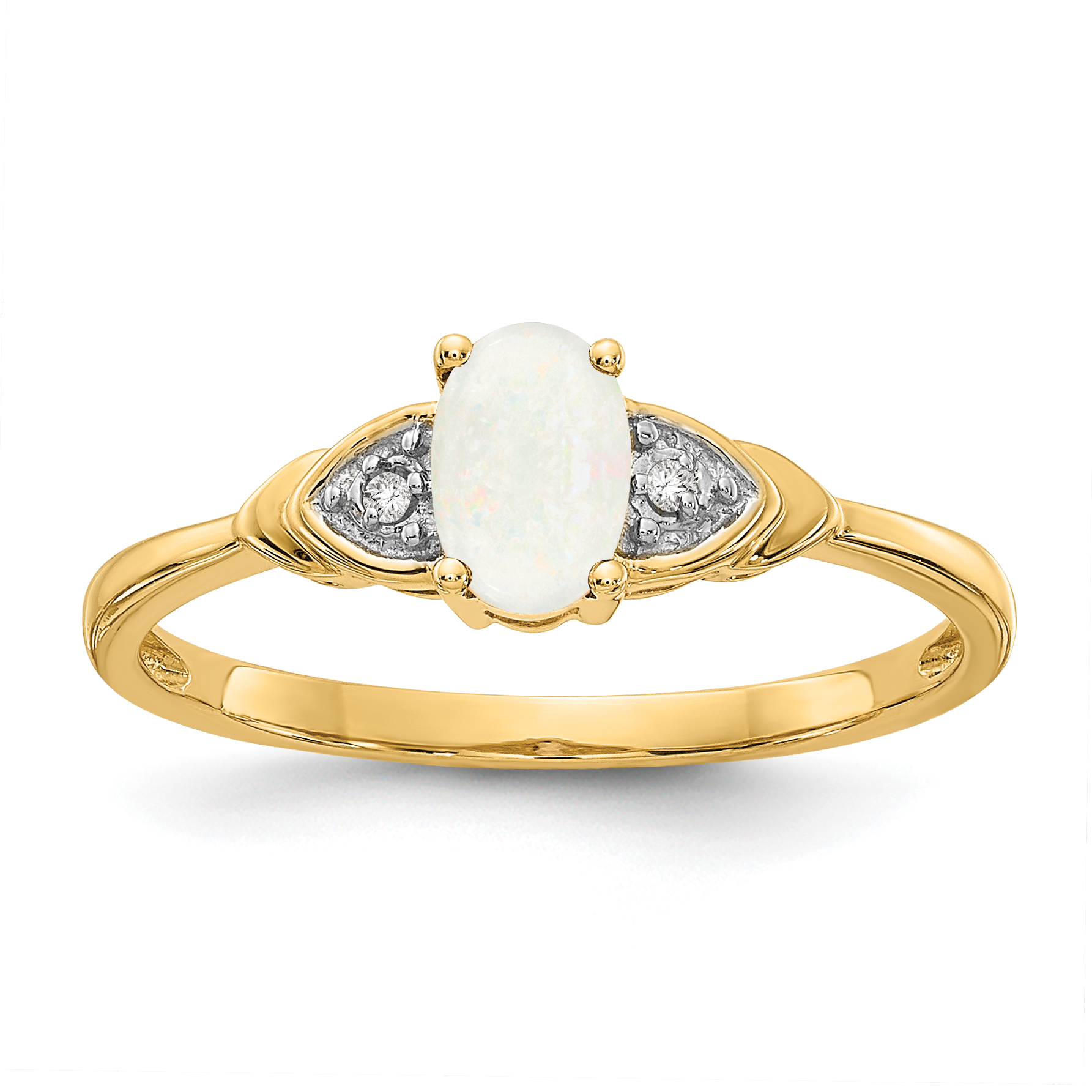 14k Opal and Diamond Ring (XBS283)