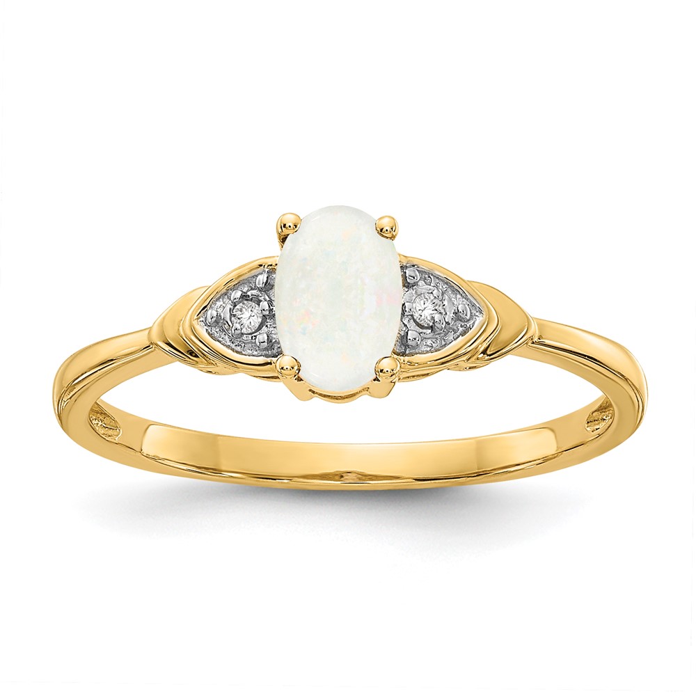 14k Opal and Diamond Ring (XBS283)